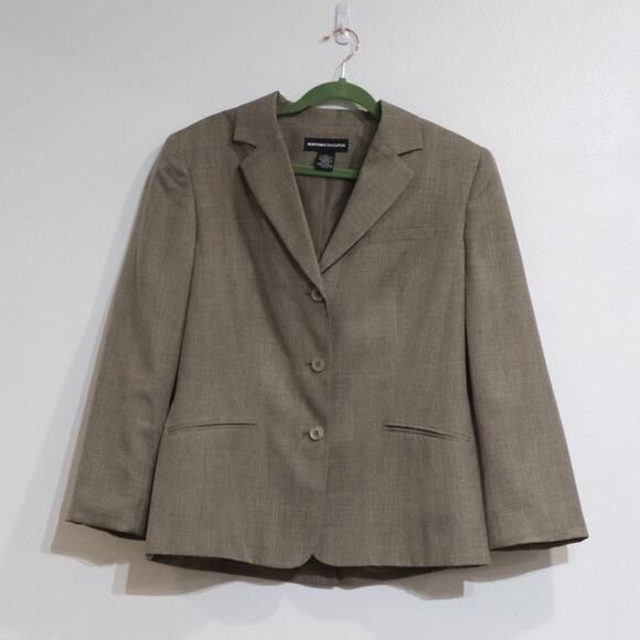 Norton McNaughton Brown Blazer Sz 12 - Picture 1 of 10